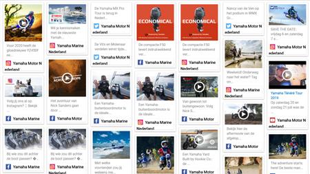 Bekijk de Yamaha Social Wall