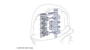 SOHC-motorkonstruksjon med 16 ventiler